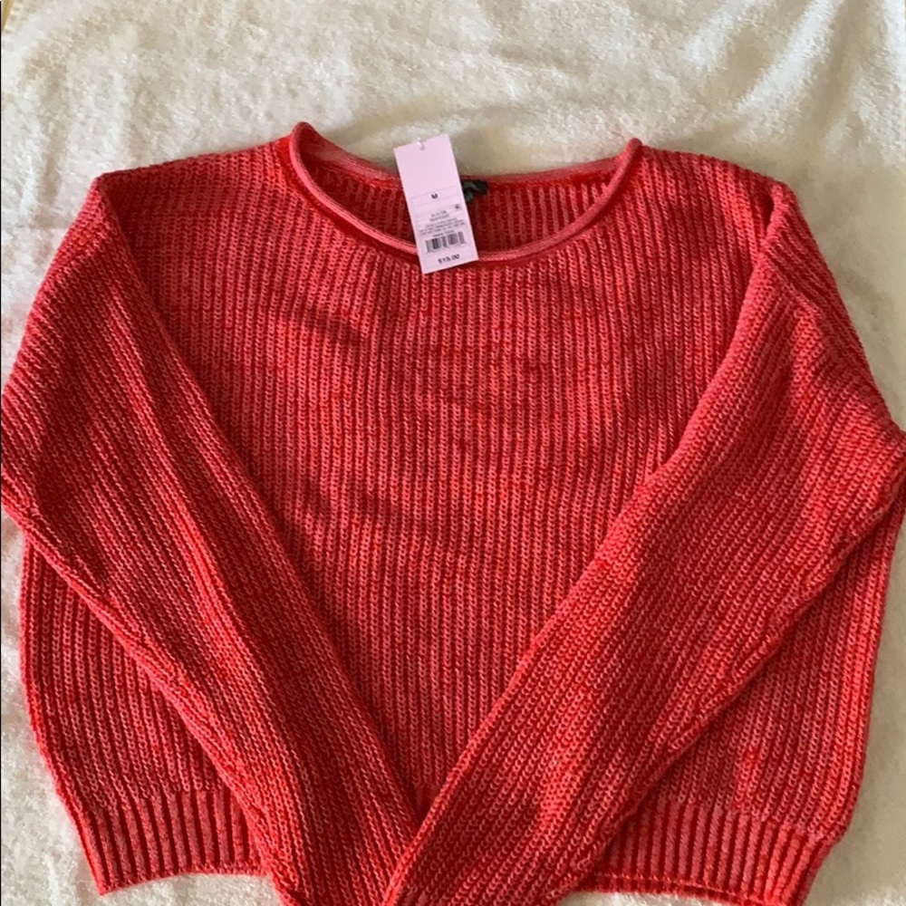Red Cropped Sweater